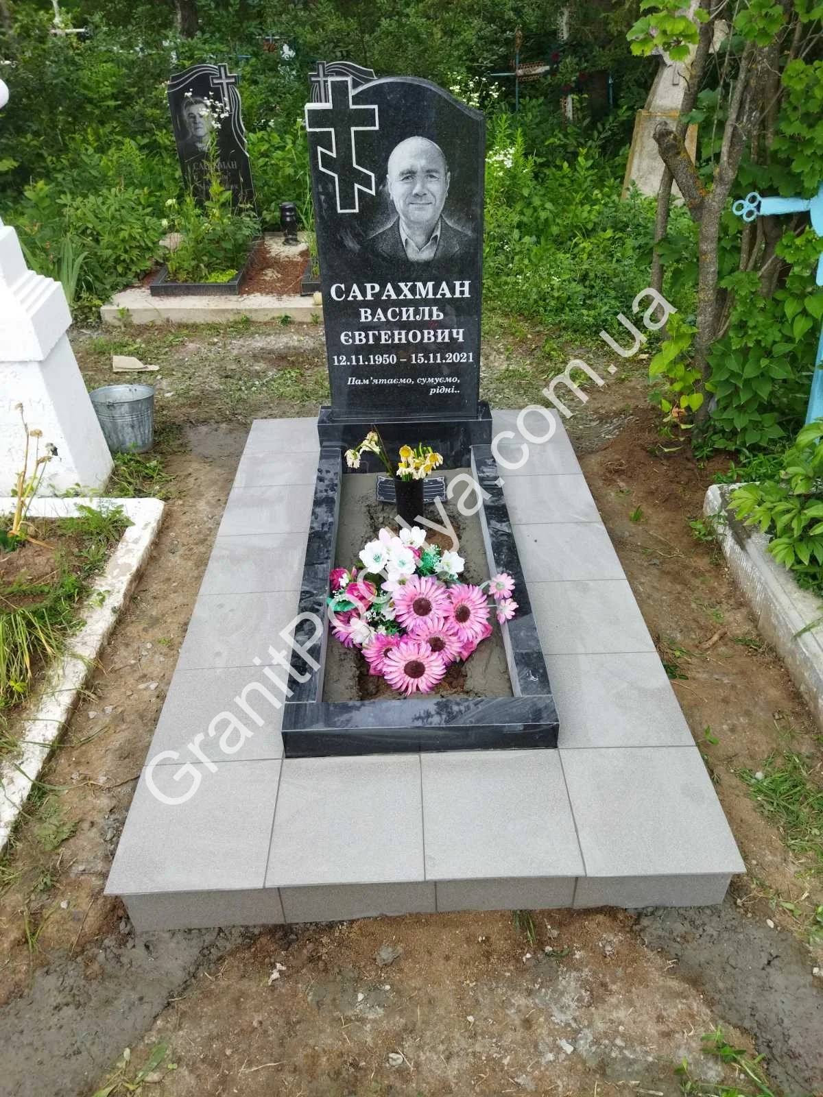 Подвійний пам'ятник з граніту - Кам'янець-Подільський | GranitPodillya